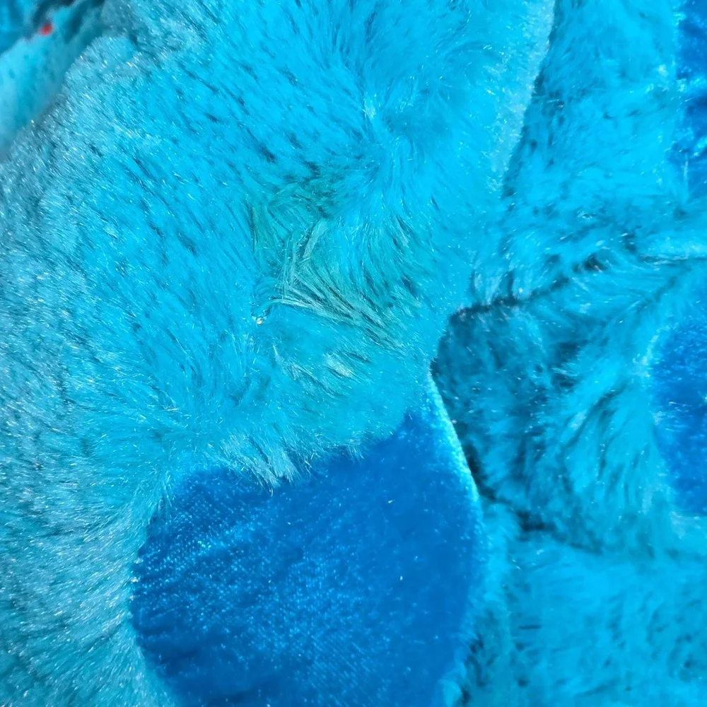 Six Flags Blue Plush Dog RARE Stuffed Animal‎ Winner Prize Souvenir Toy 12